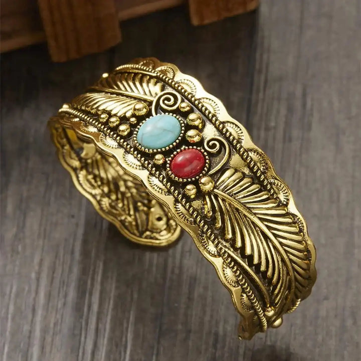 Pulsera de Plata y Oro Turquesa Mesina
