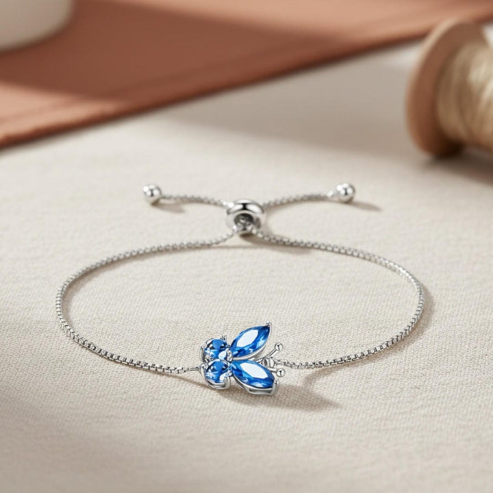 Pulsera de Mariposa Zafiro