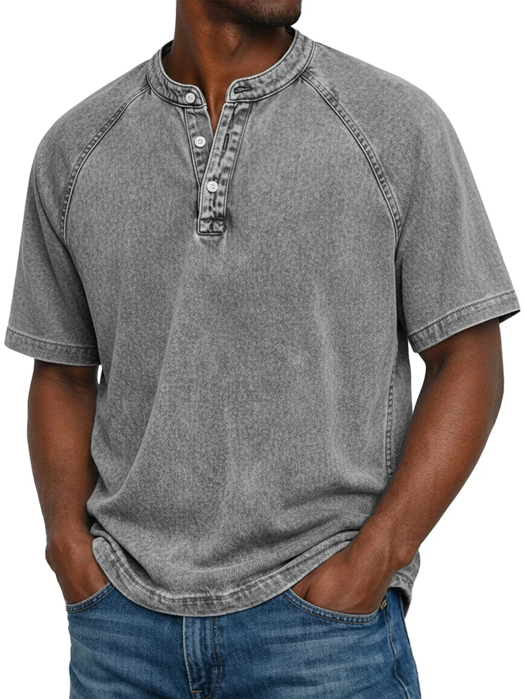 Édouard | Camisa Vintage de Algodón Botonada