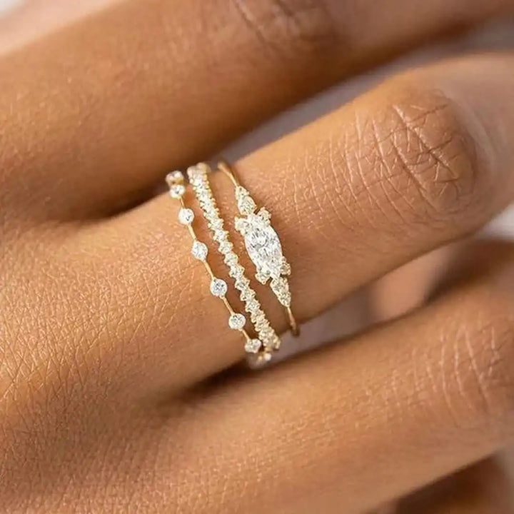 Mila Gold Ring Set