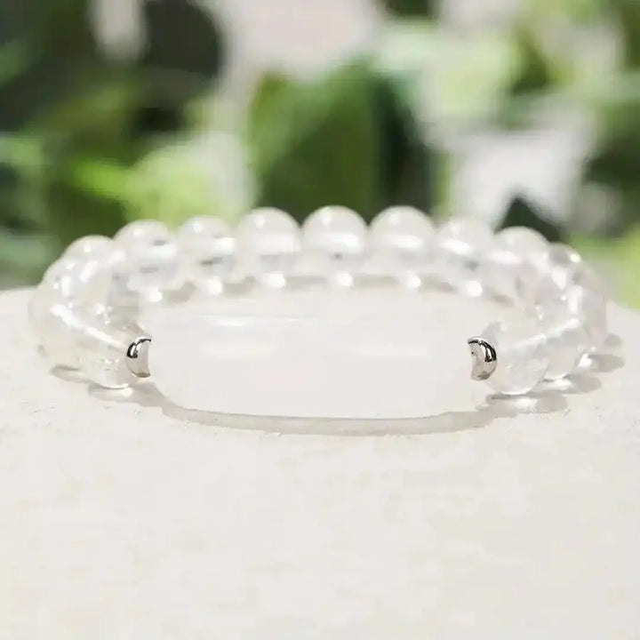 Pulsera de cuentas elásticas con piedras preciosas