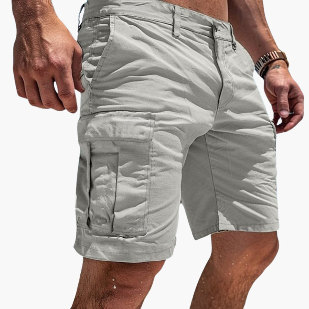 Lucas | Pantalones cortos cargo para hombre con múltiples bolsillos