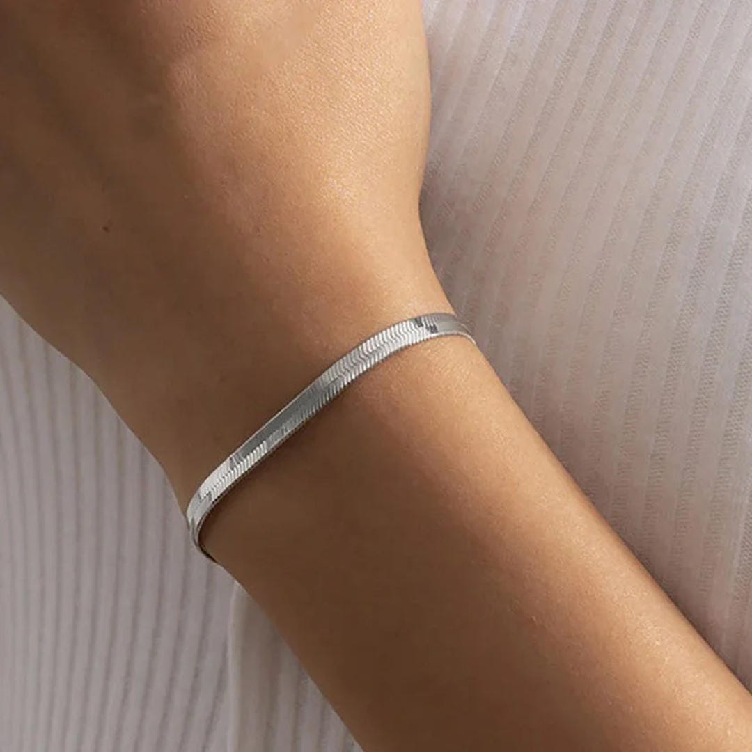 Pulsera Herringbone Lustrosa Vida