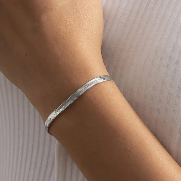 Pulsera Herringbone Lustrosa Vida