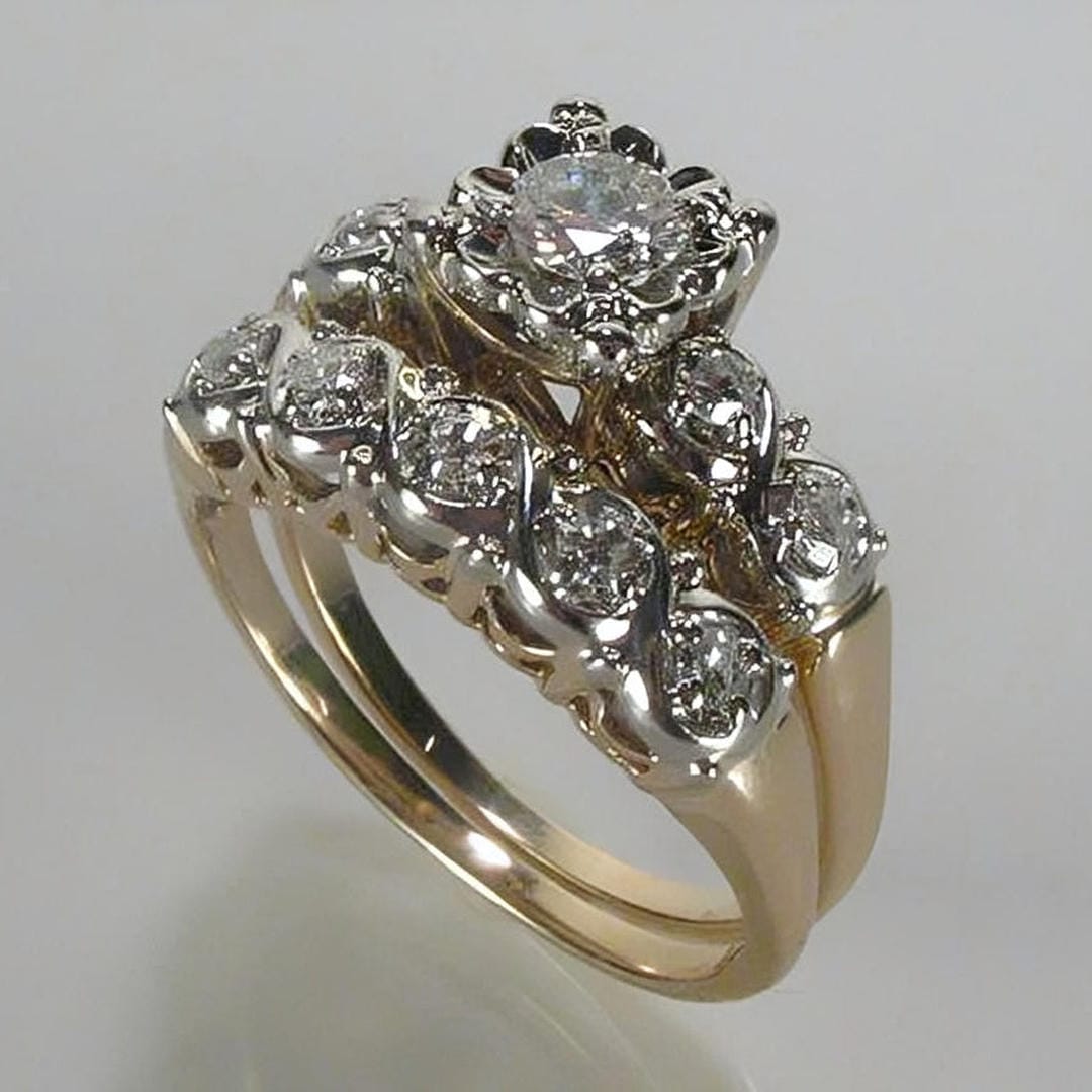 Vintage Brilliant Gold Ring