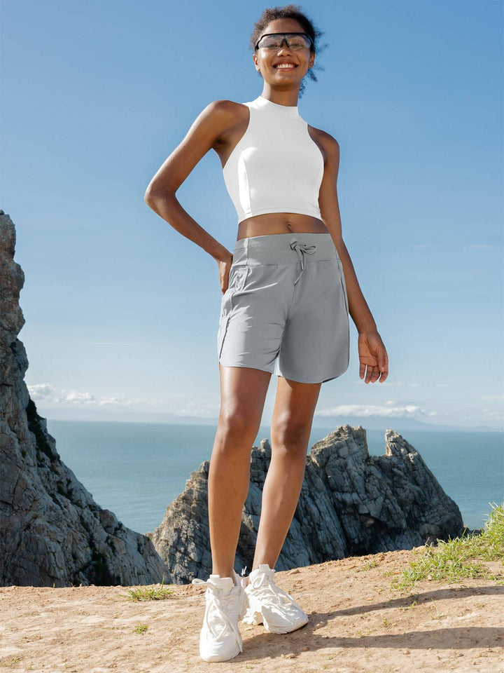 Pantalones Cortos Utilitarios Activos de 7 Pulgadas para Mujeres