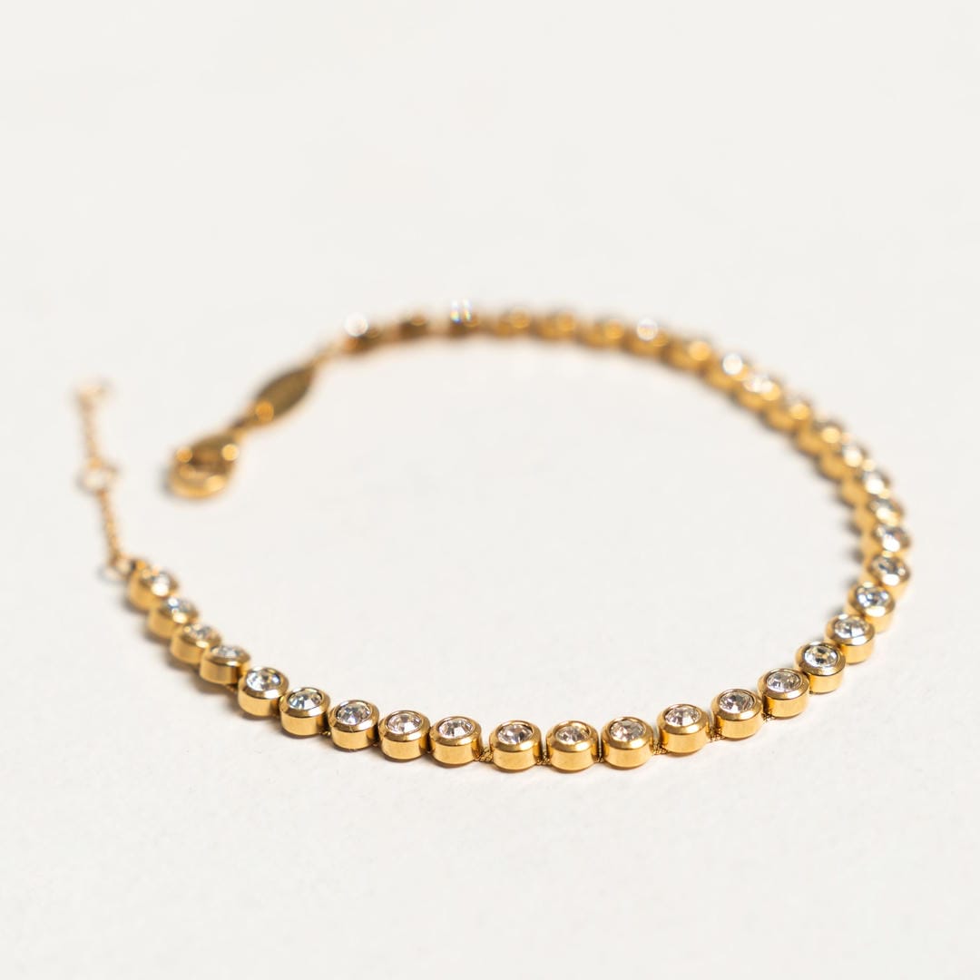 Pulsera de Tenis Clásica de Plata o Oro