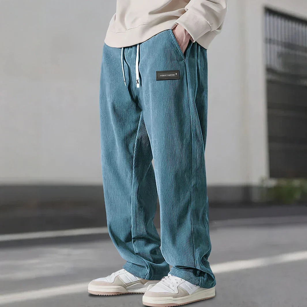 Andres | Pantalones de deporte de terciopelo acanalado