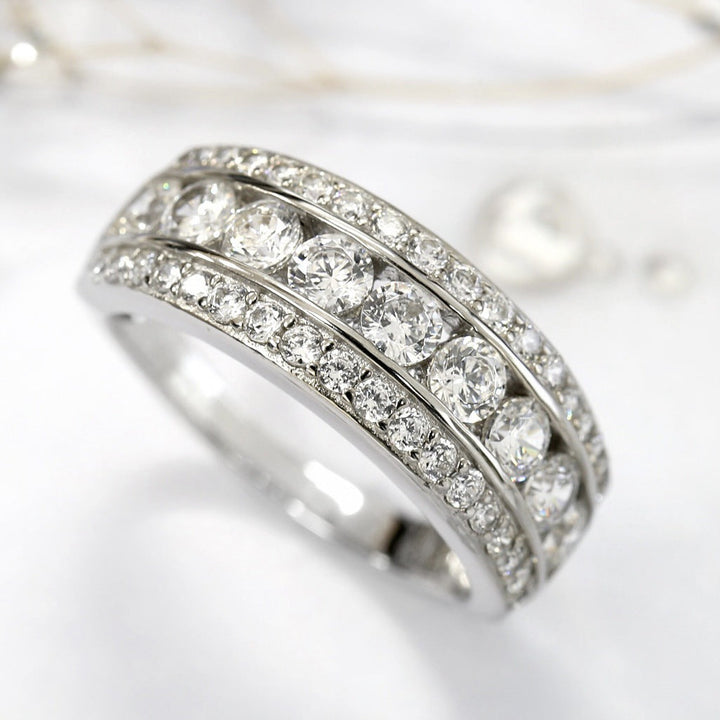 Anillo de Piedra de Plata Elegante