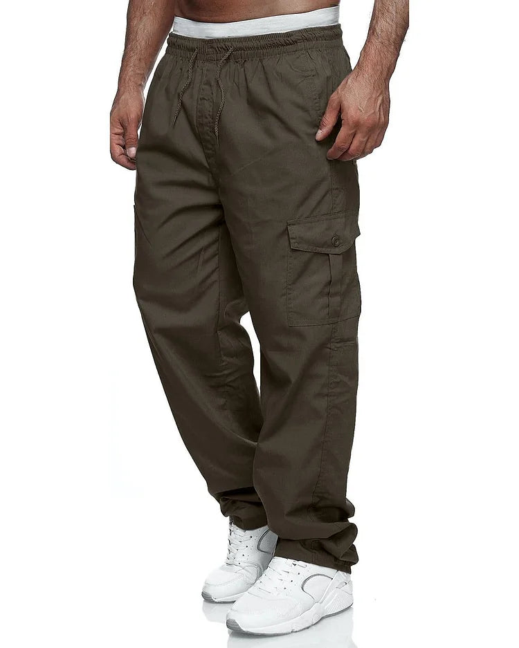 Alexander - Pantalones cargo para hombre, corte relajado