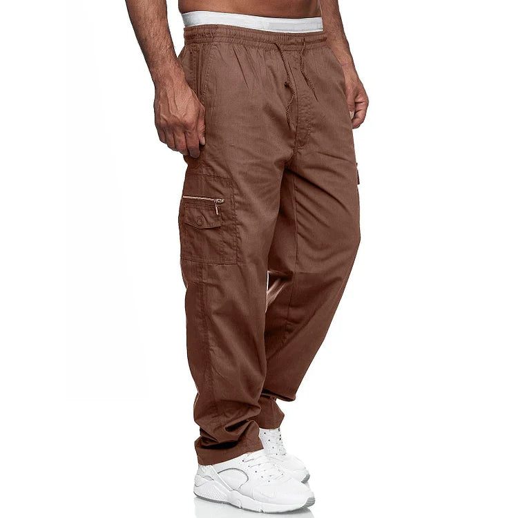 Alexander - Pantalones cargo para hombre, corte relajado