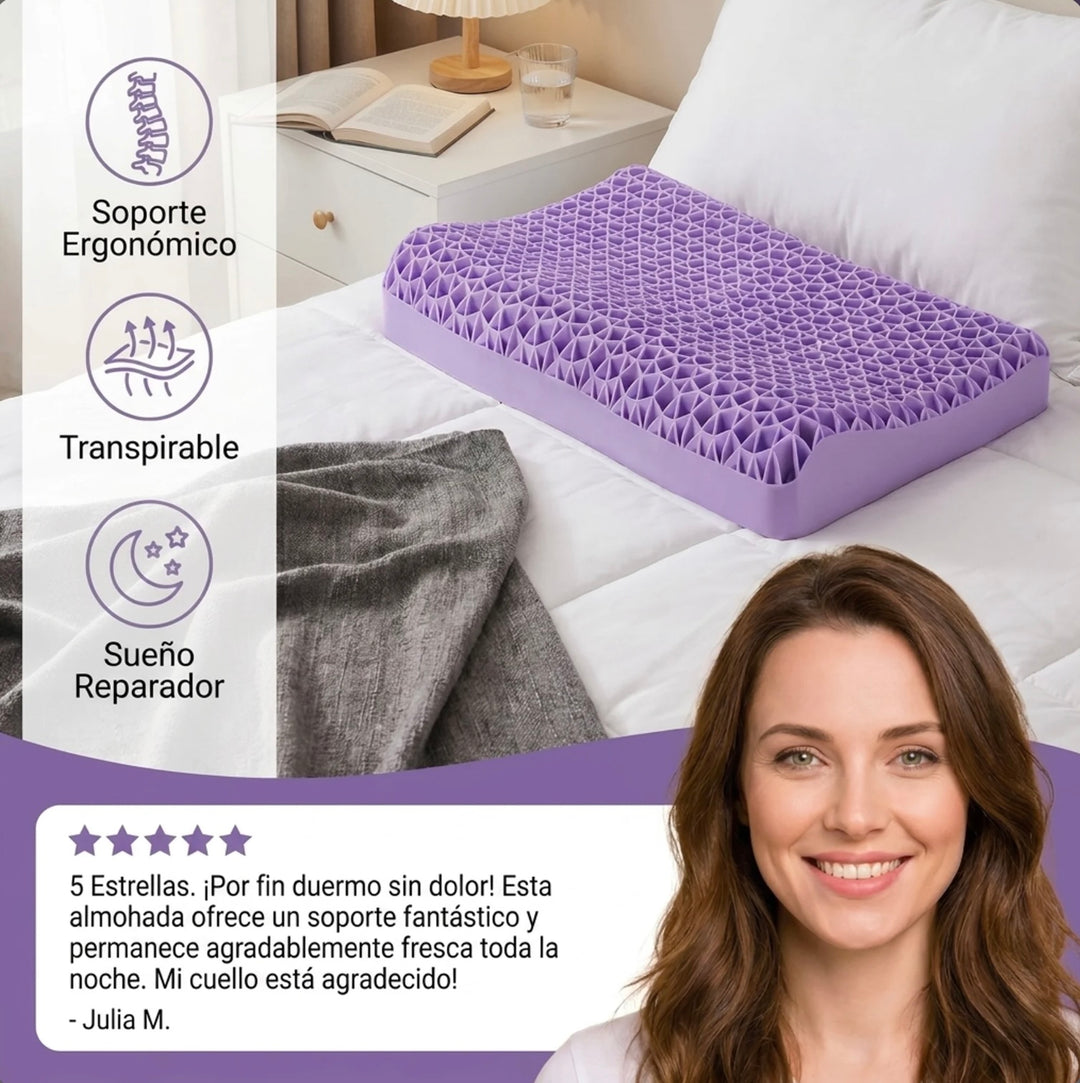 Cojín de aire ergonómico y transpirable para un sueño reparador