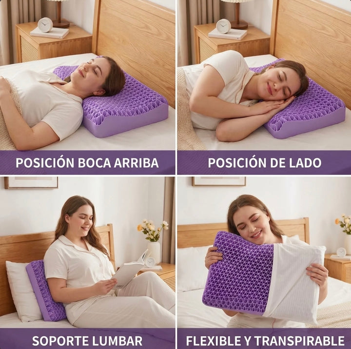 Cojín de aire ergonómico y transpirable para un sueño reparador