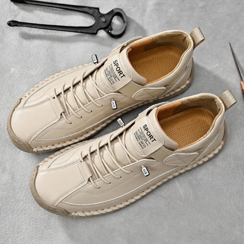 Calder Zapatilla de Cuero Hecha a Mano