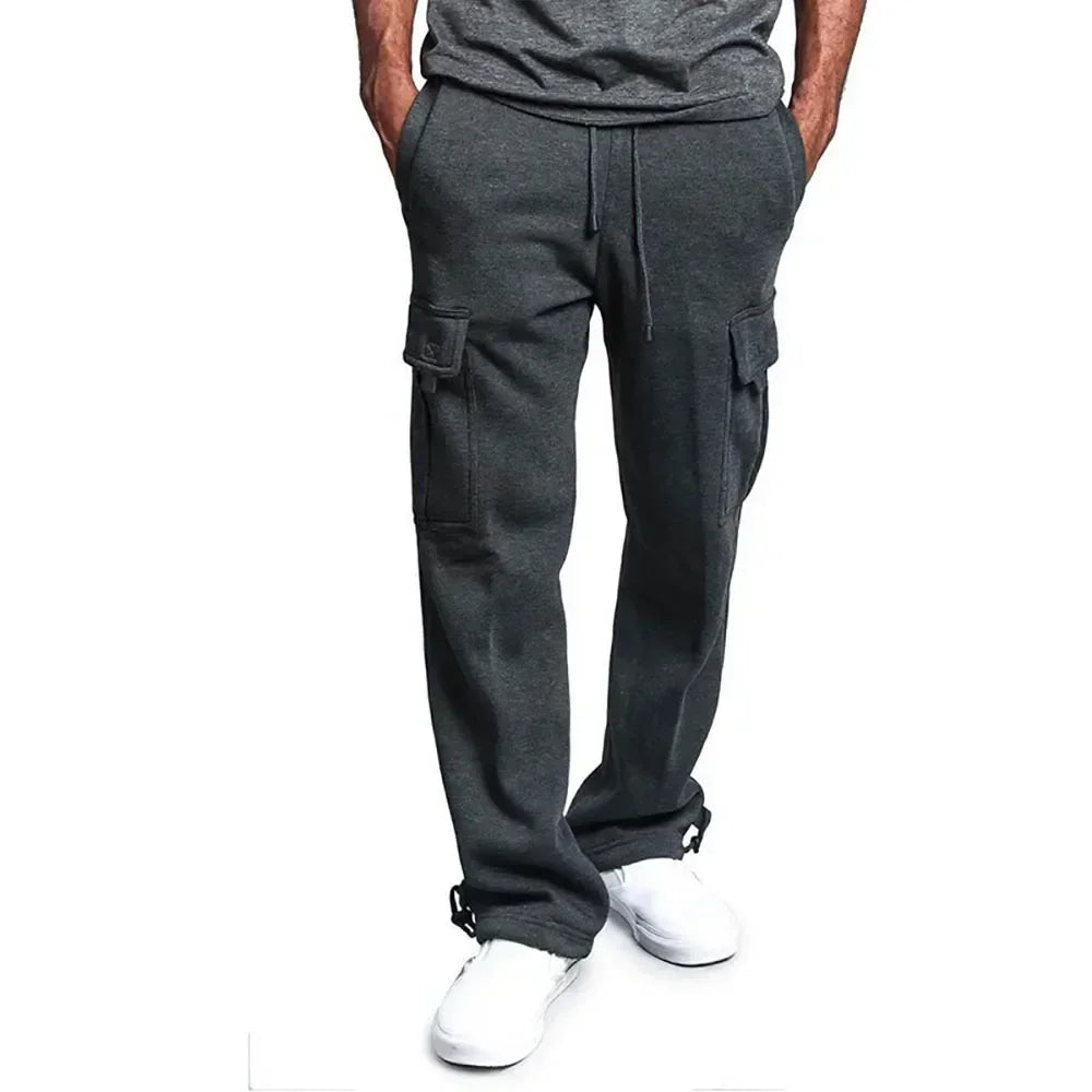 Pantalones de deporte cargo de polar - Confort Óptimo para hombre