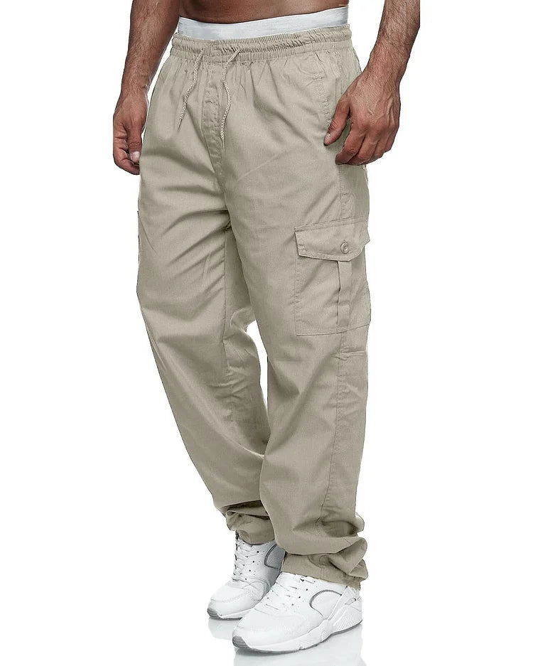 Alexander - Pantalones cargo para hombre, corte relajado