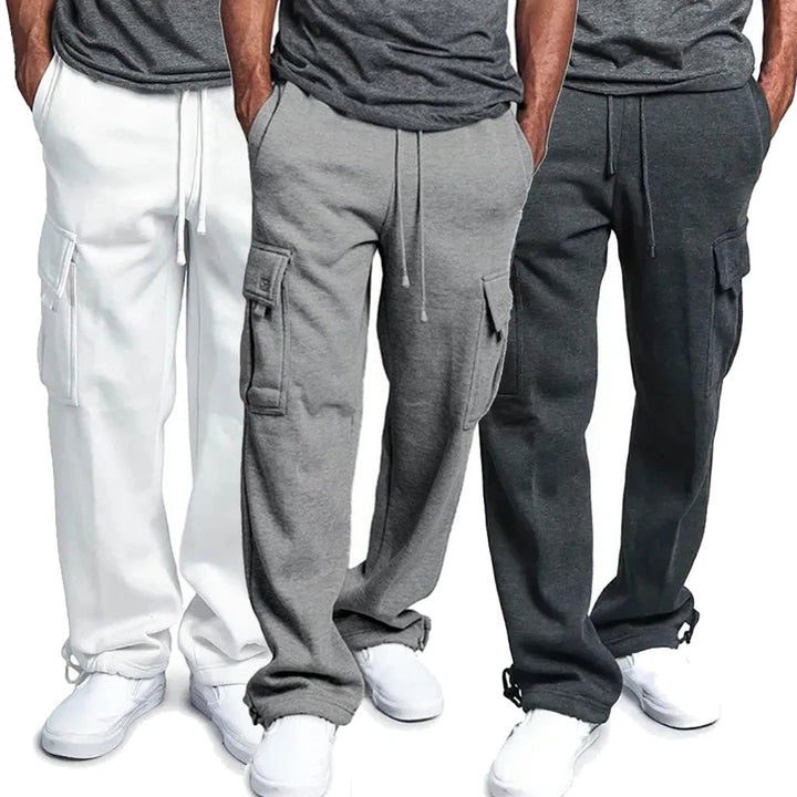 Pantalones de deporte cargo de polar - Confort Óptimo para hombre