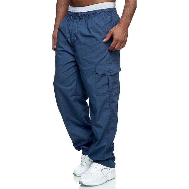 Alexander - Pantalones cargo para hombre, corte relajado