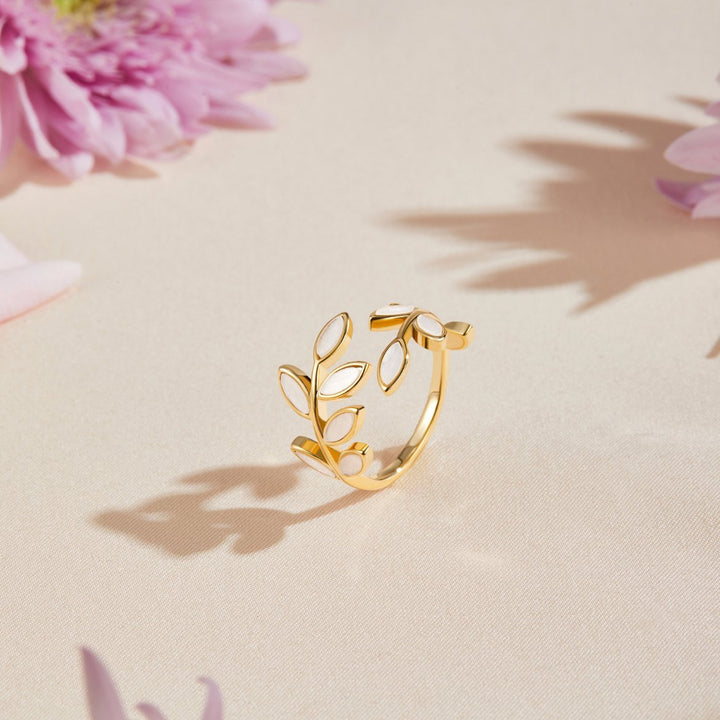 Ring Roze - Gold Leaf 7mm