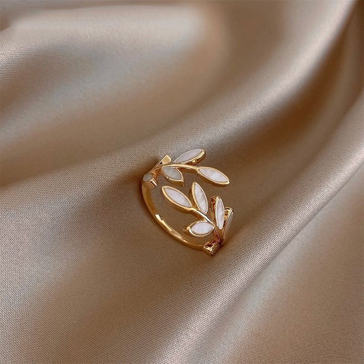 Rose Ring - Gold Leaf 7mm