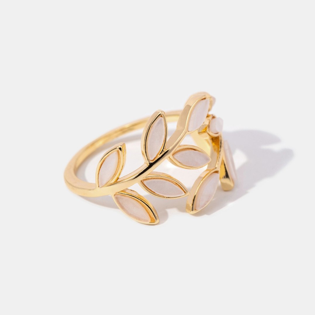 Ring Roze - Gold Leaf 7mm