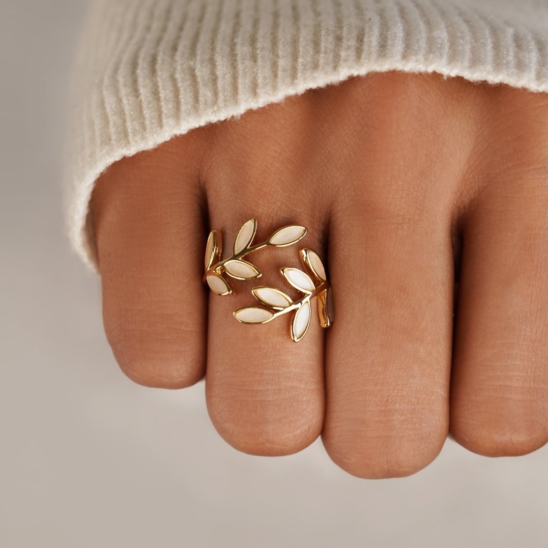 Ring Roze - Gold Leaf 7mm