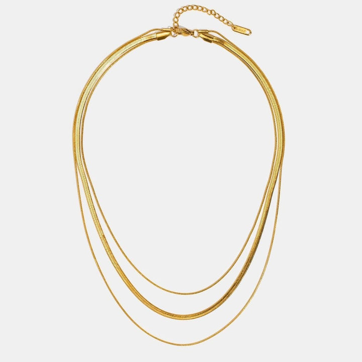 Collar de Oro Multicapa