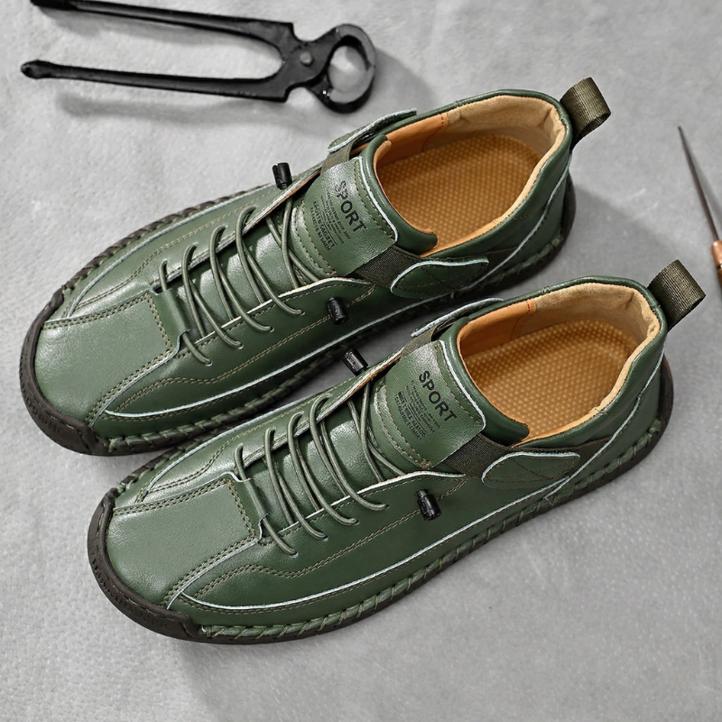 Calder Zapatilla de Cuero Hecha a Mano