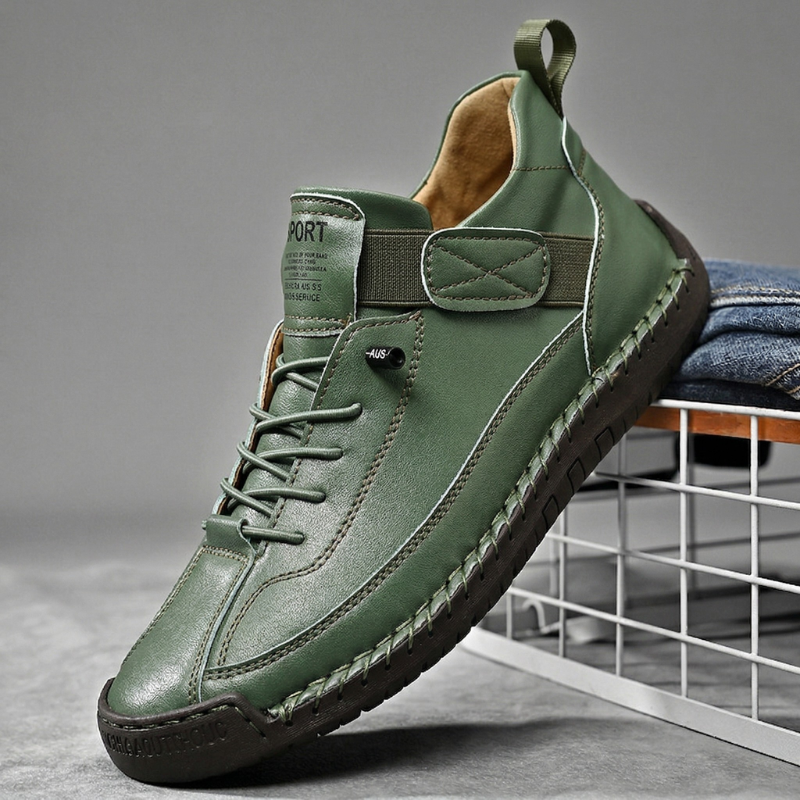 Calder Zapatilla de Cuero Hecha a Mano