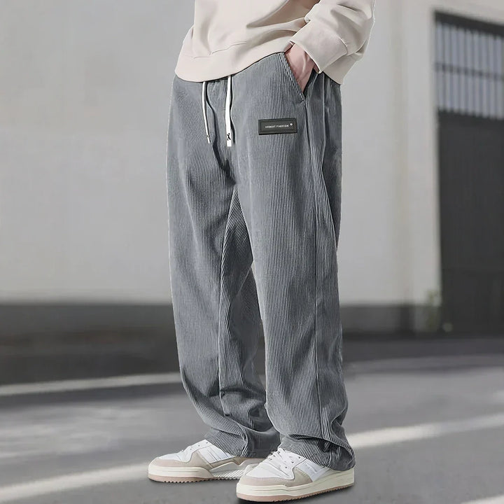 Andres | Pantalones de deporte de terciopelo acanalado