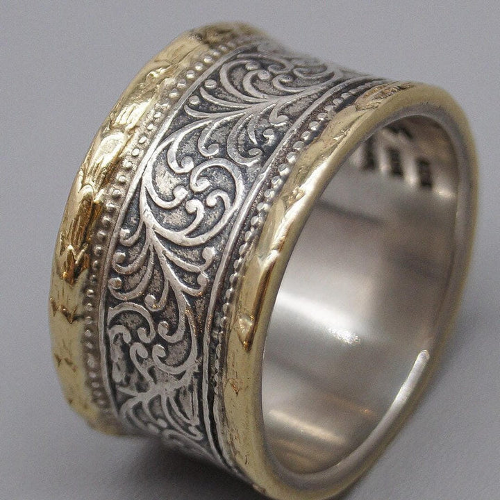 Elegant Vintage Gold and Silver Ring