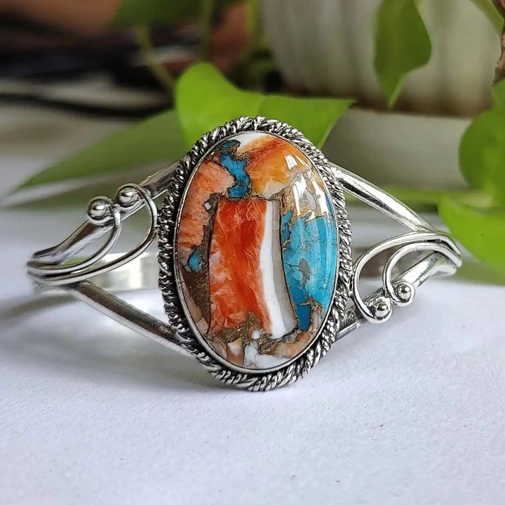 Pulsera de Incrustación de Piedras Preciosas Vibrantes