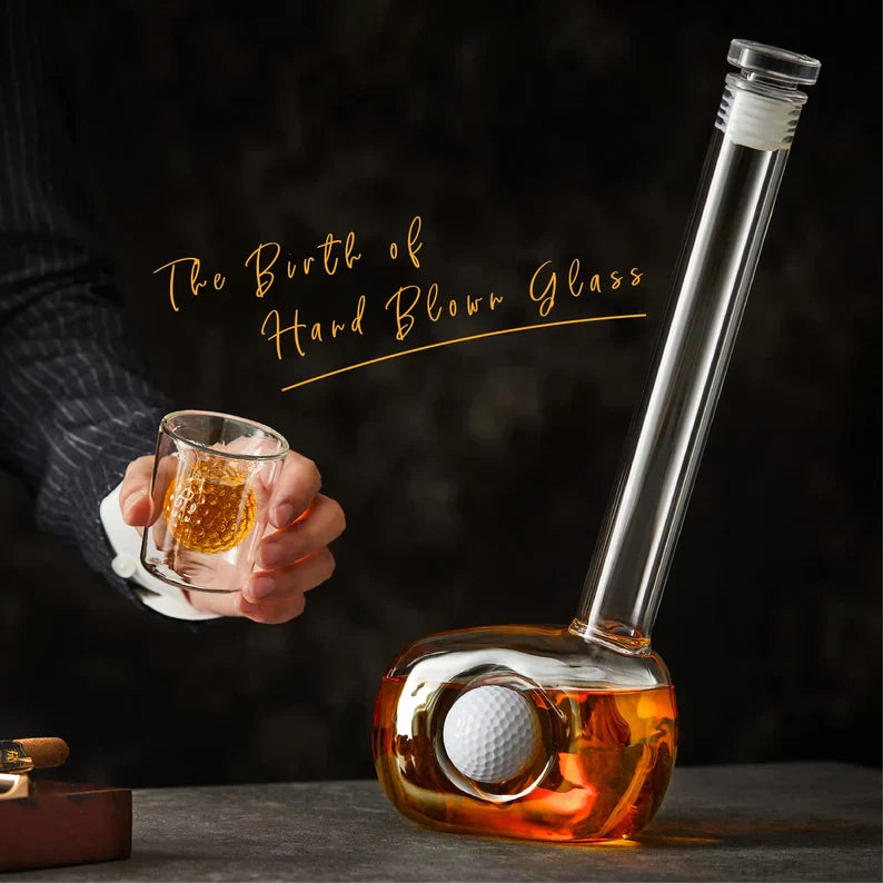 Botella de Whisky - Edición Set de Golf con Copas