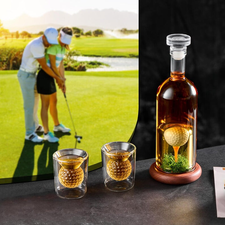 Botella de Whisky - Edición Set de Golf con Copas