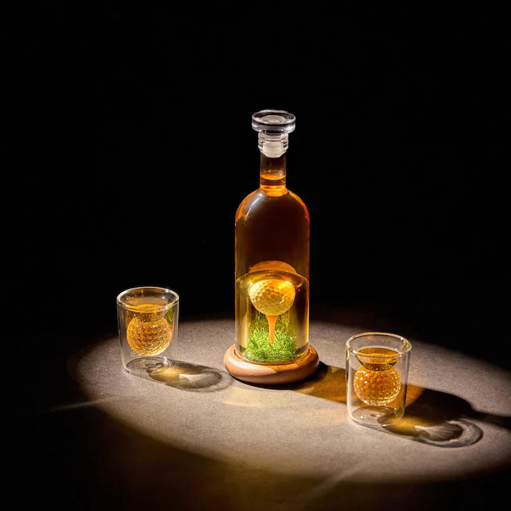 Botella de Whisky - Edición Set de Golf con Copas