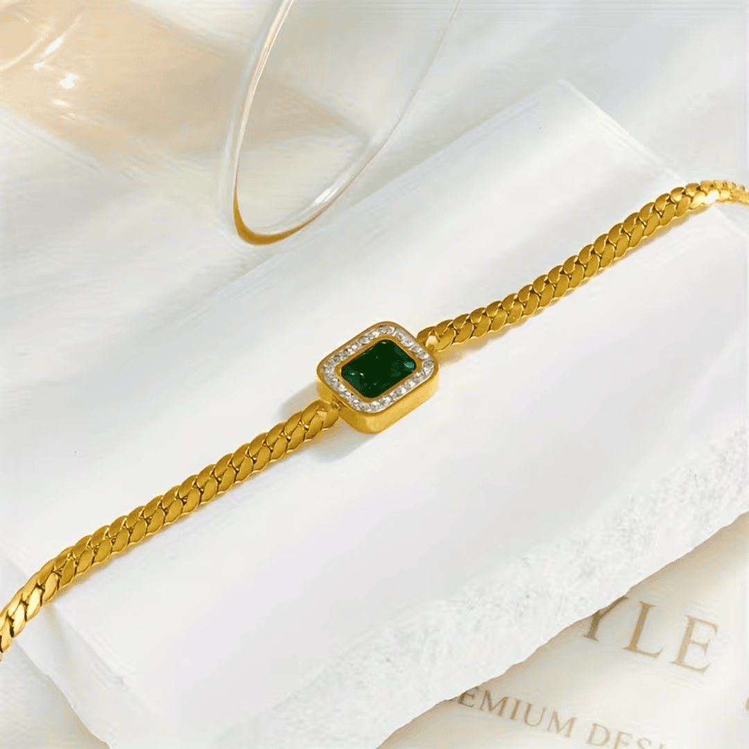Pulsera de Encanto con Marco Verdoso