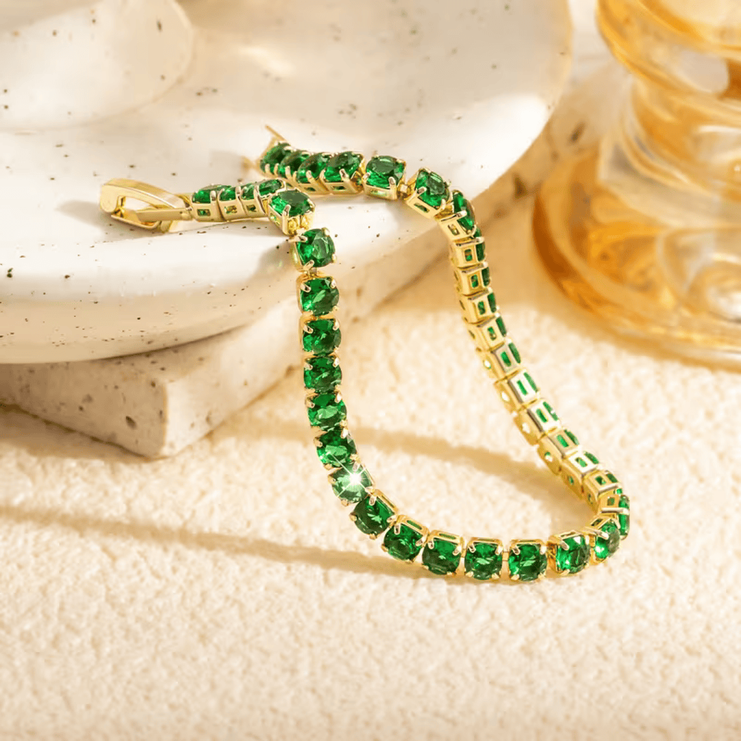 Pulsera de Tenis Luxe Evergreen