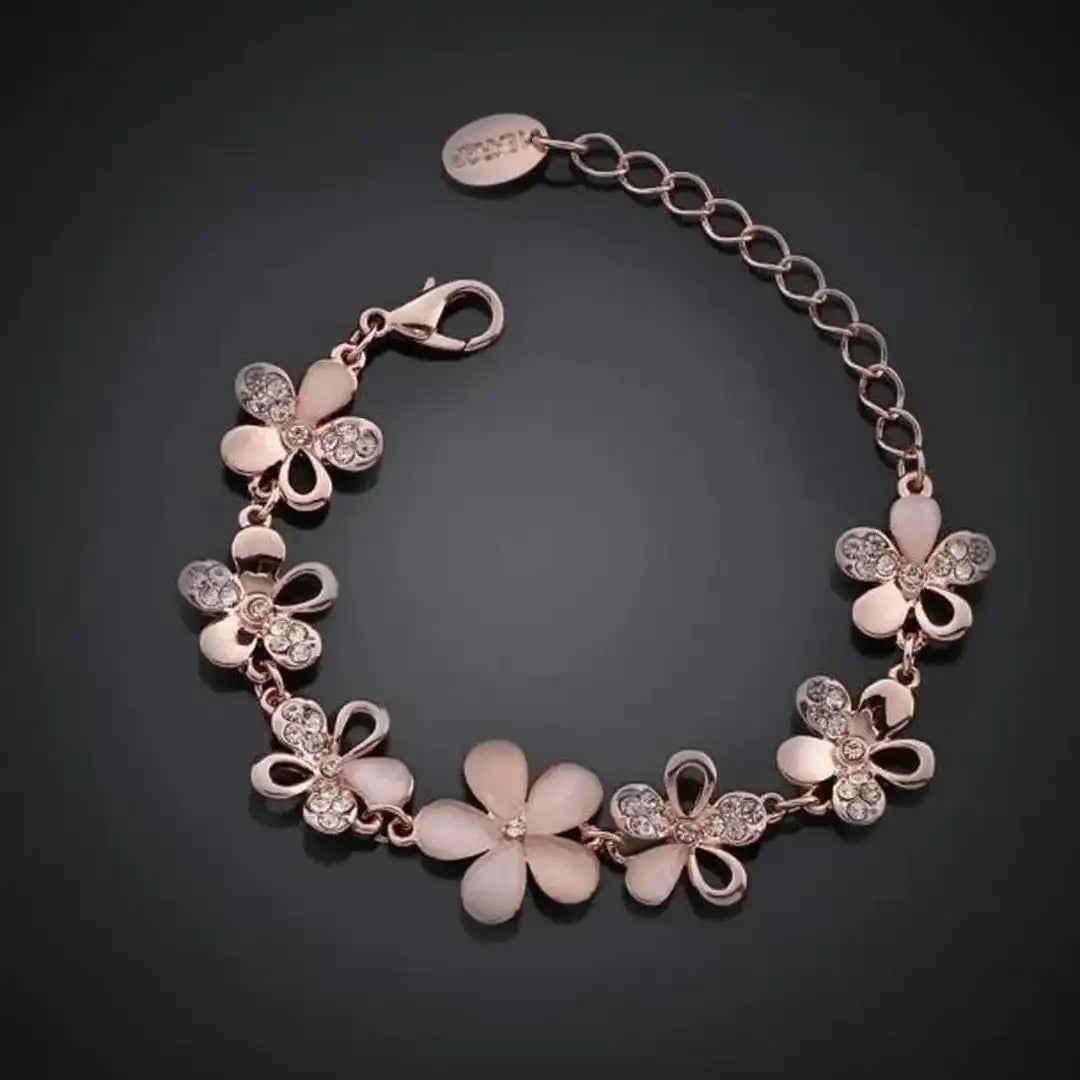 Pulsera de Flores de Rosa Antigua