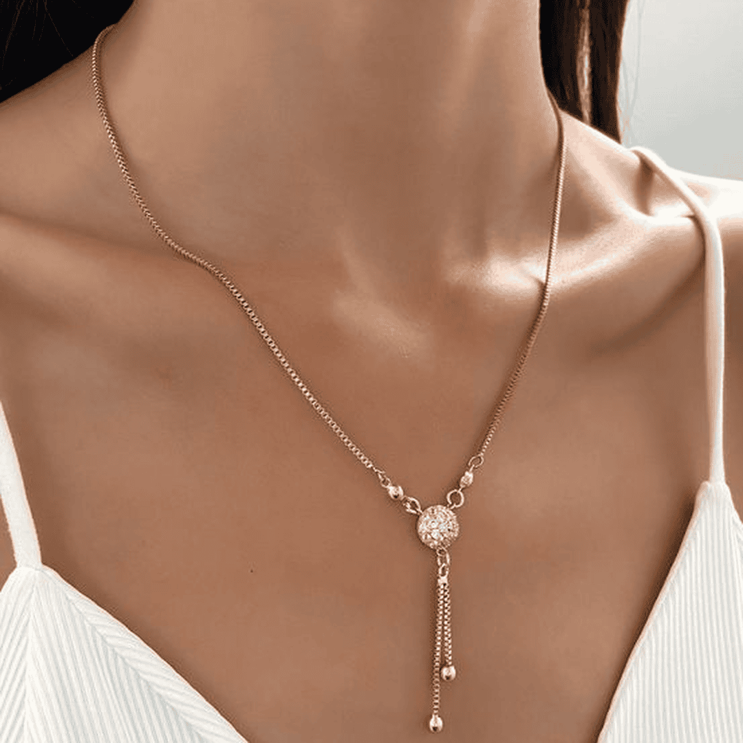 Vintage Golden Pendant Necklace