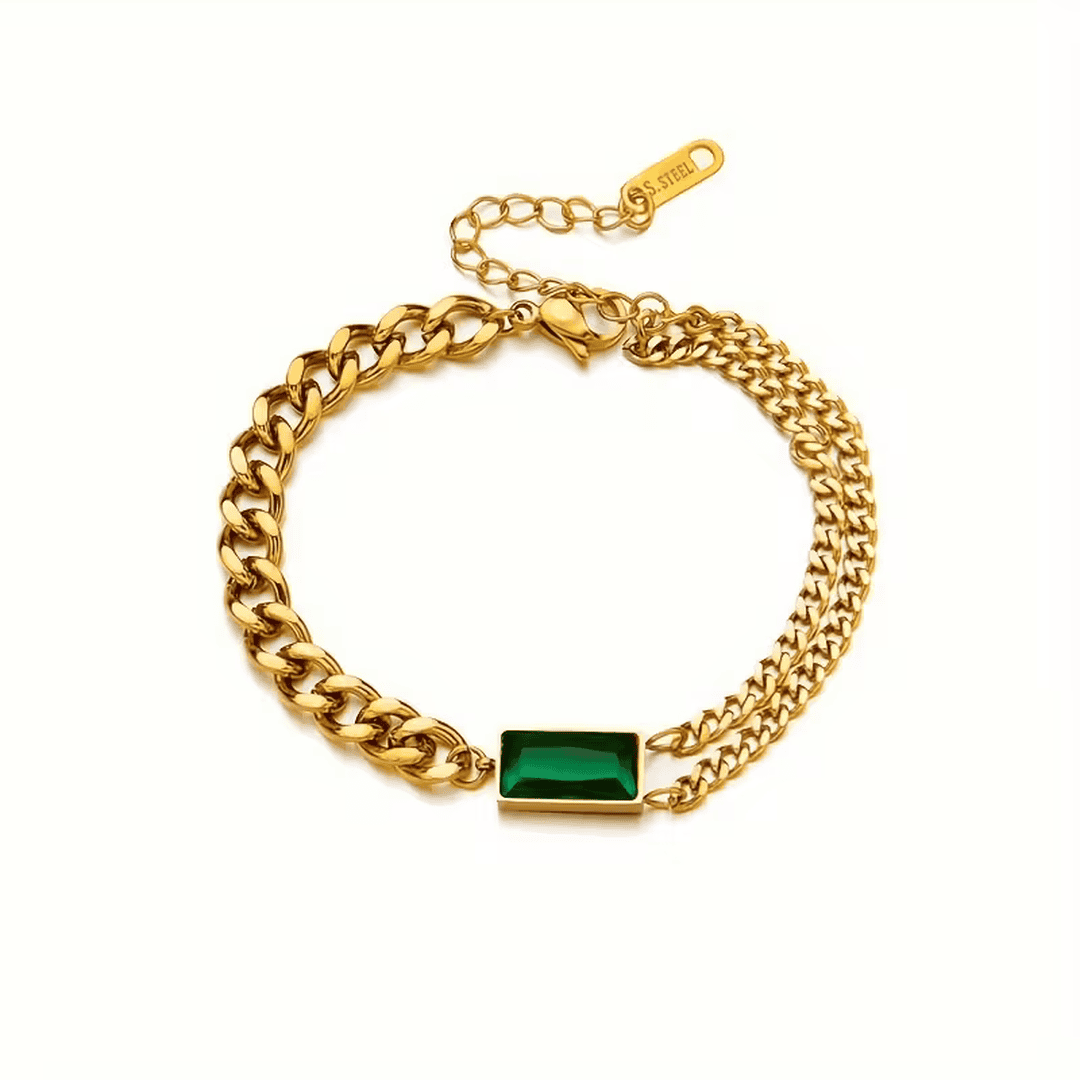 Pulsera de Cadena de Esmeralda