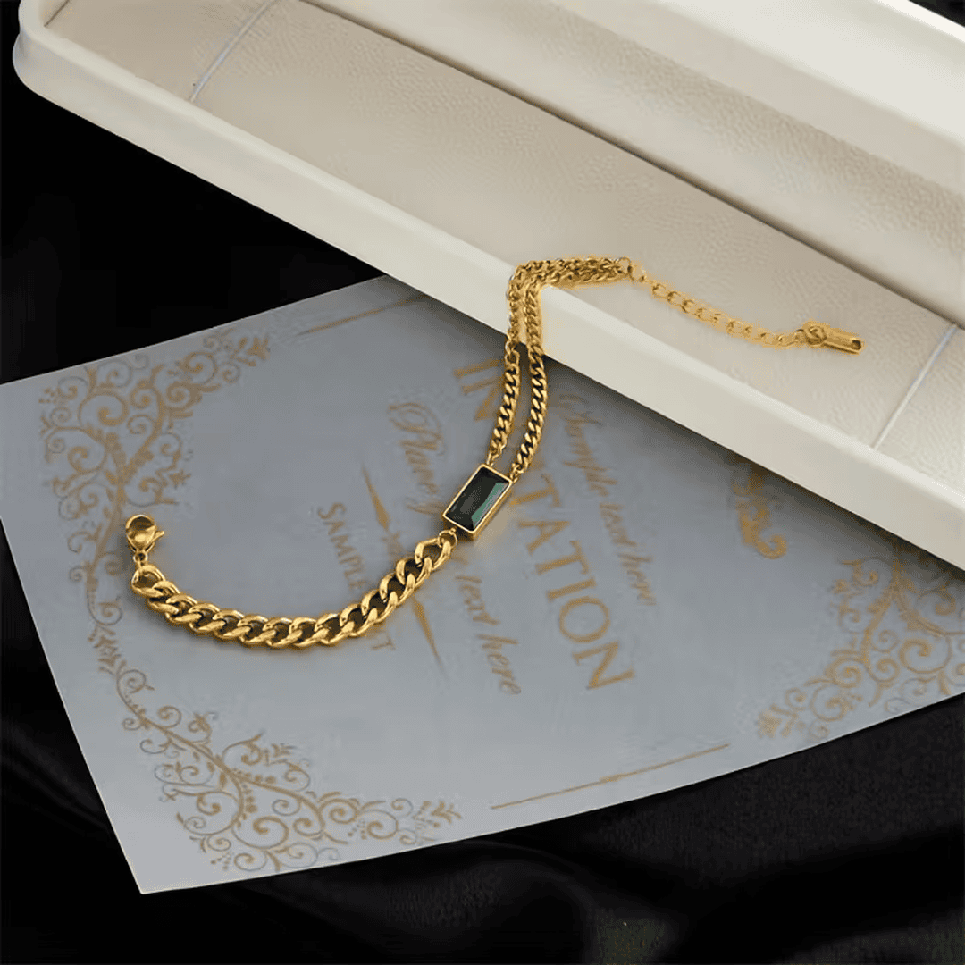 Pulsera de Cadena de Esmeralda