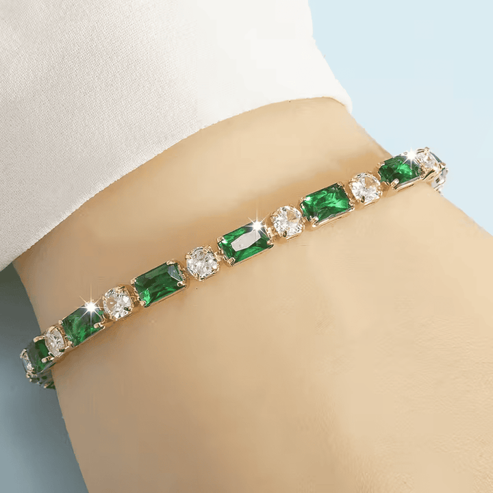 Pulsera de Radiancia de Cristal Esmeralda