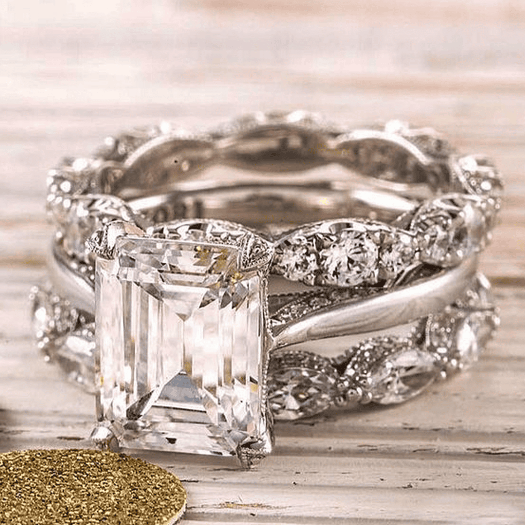 Vintage Silver Shiny Layer Ring