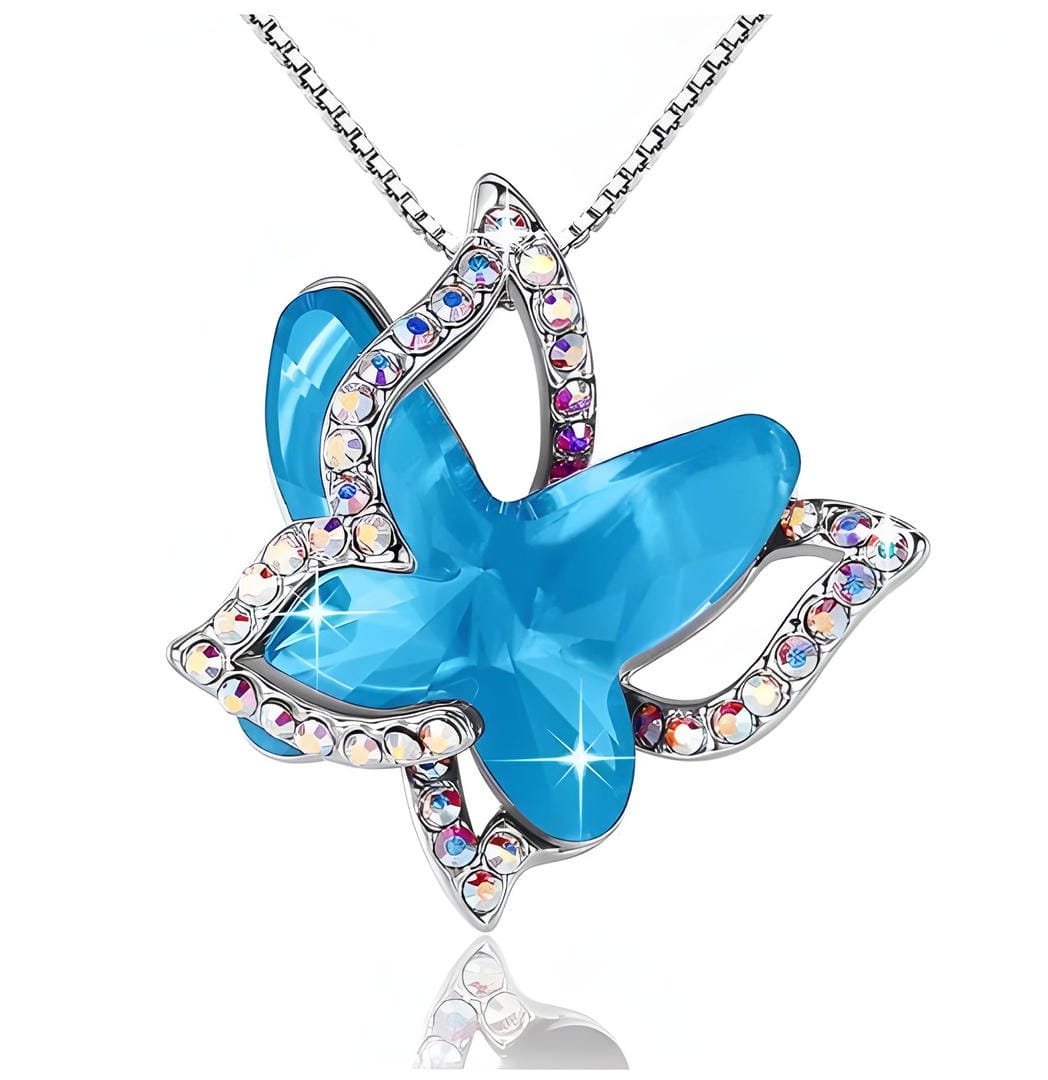 Collar de Mariposa de Zafiro