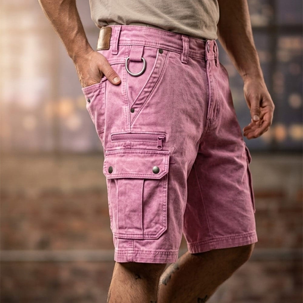 Beeckhoven™ | Pantalones Cortos Cargo de Denim Funcionales