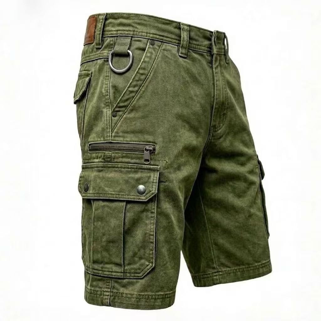 Beeckhoven™ | Pantalones Cortos Cargo de Denim Funcionales