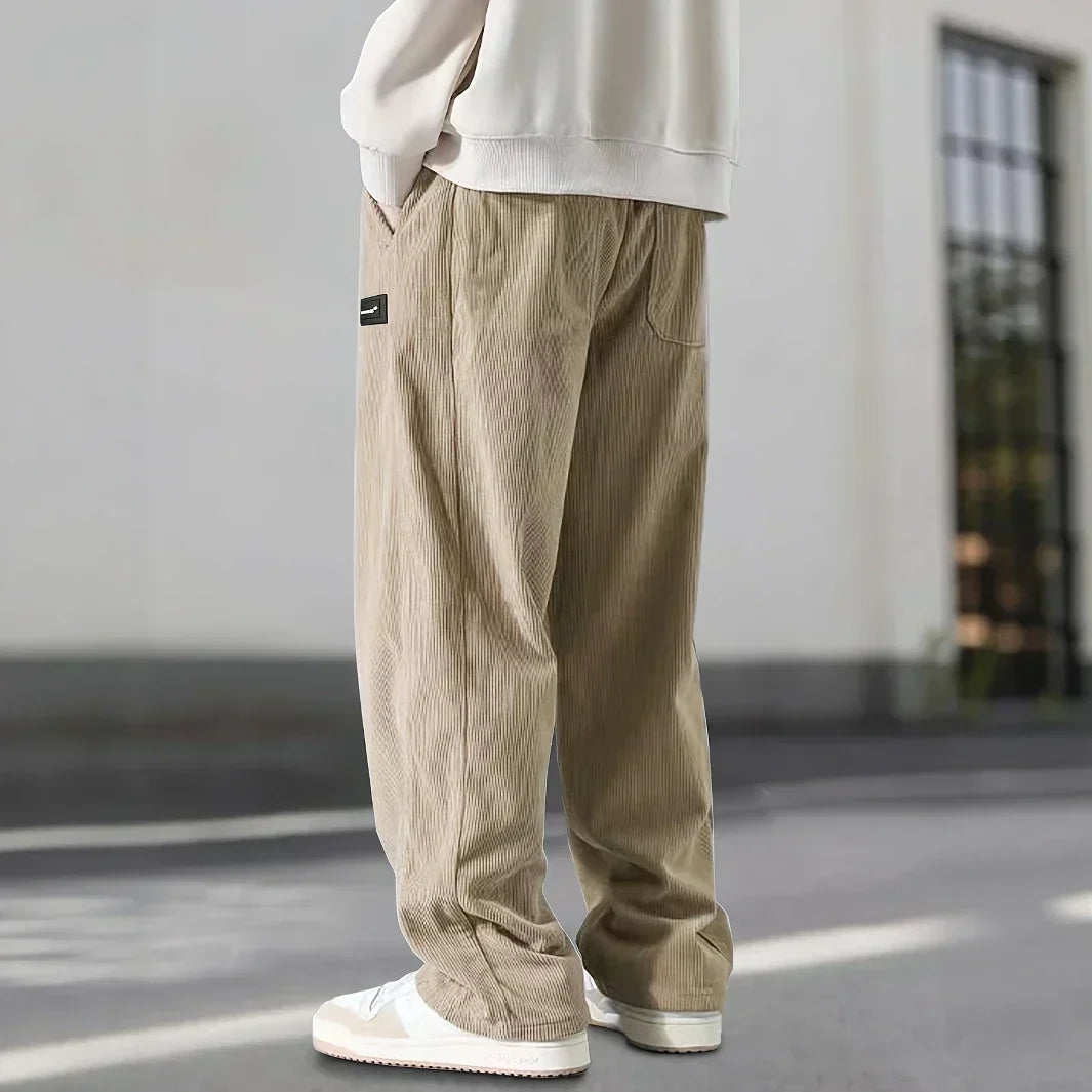 Andres | Pantalones de deporte de terciopelo acanalado
