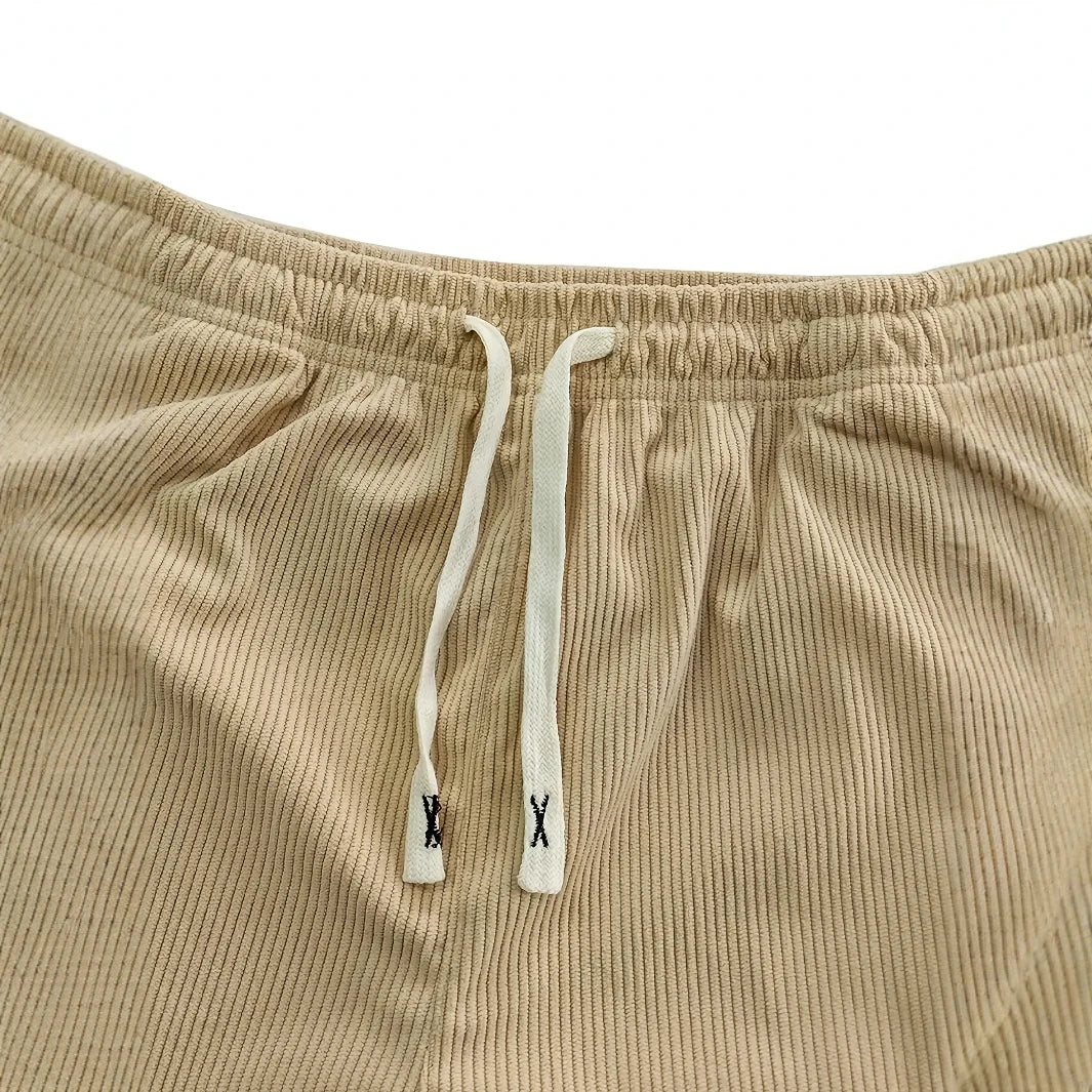Andres | Pantalones de deporte de terciopelo acanalado