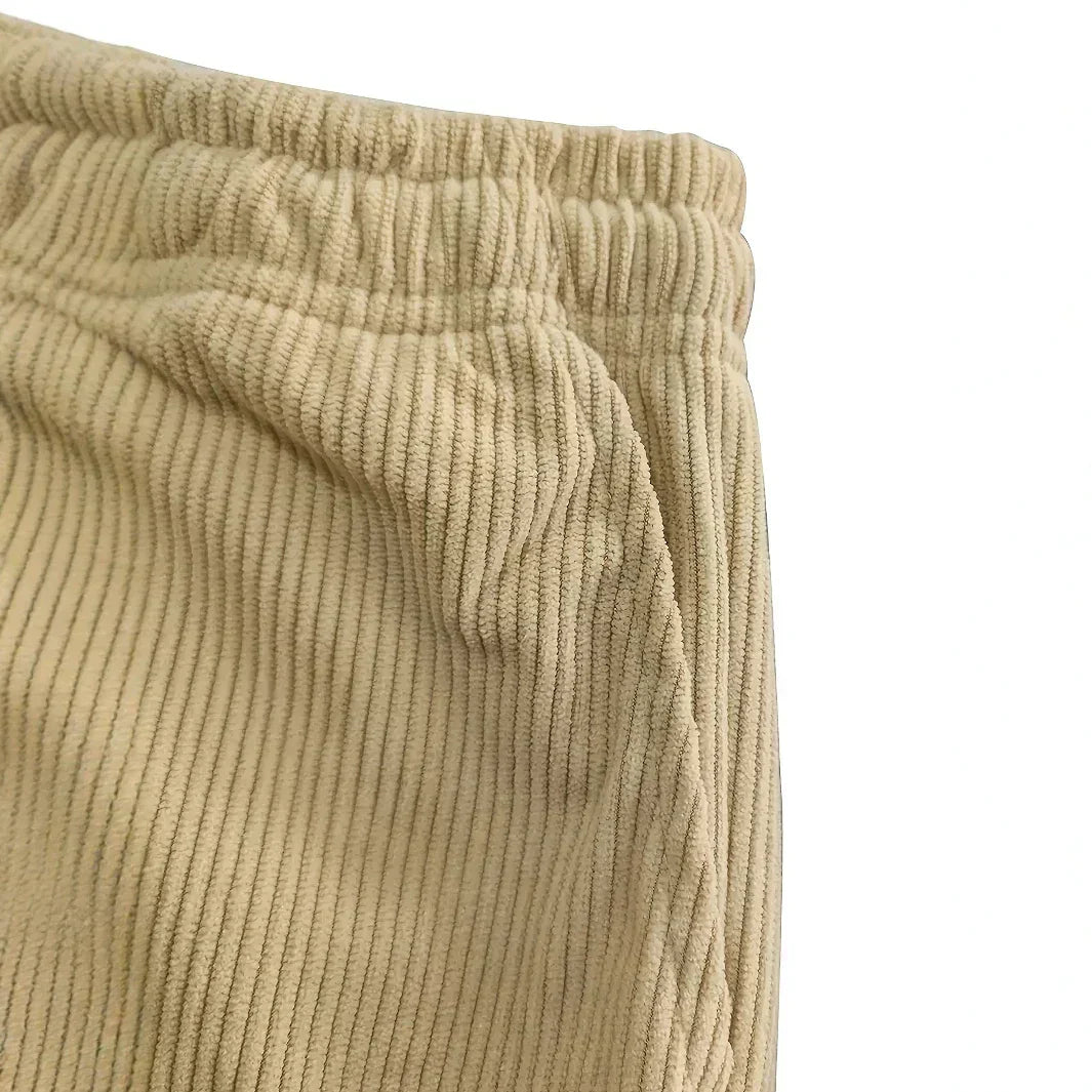 Andres | Pantalones de deporte de terciopelo acanalado