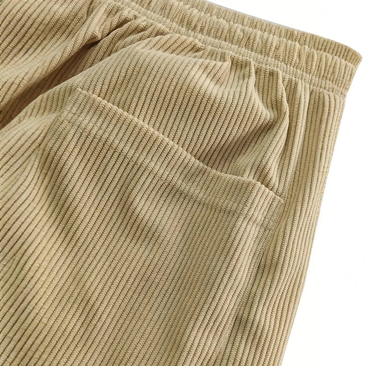 Andres | Pantalones de deporte de terciopelo acanalado